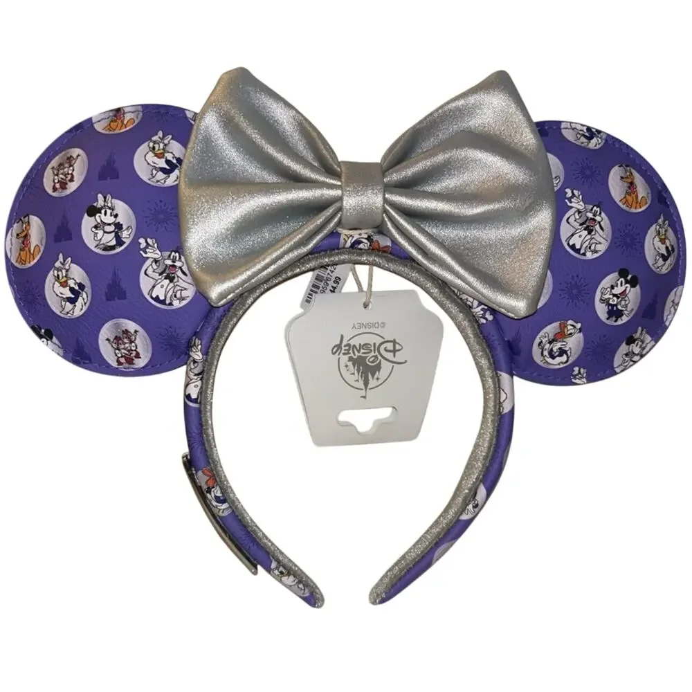 NWT Disney Parks Loungefly 100th Anniversary Mickey and Friends Purple Ears